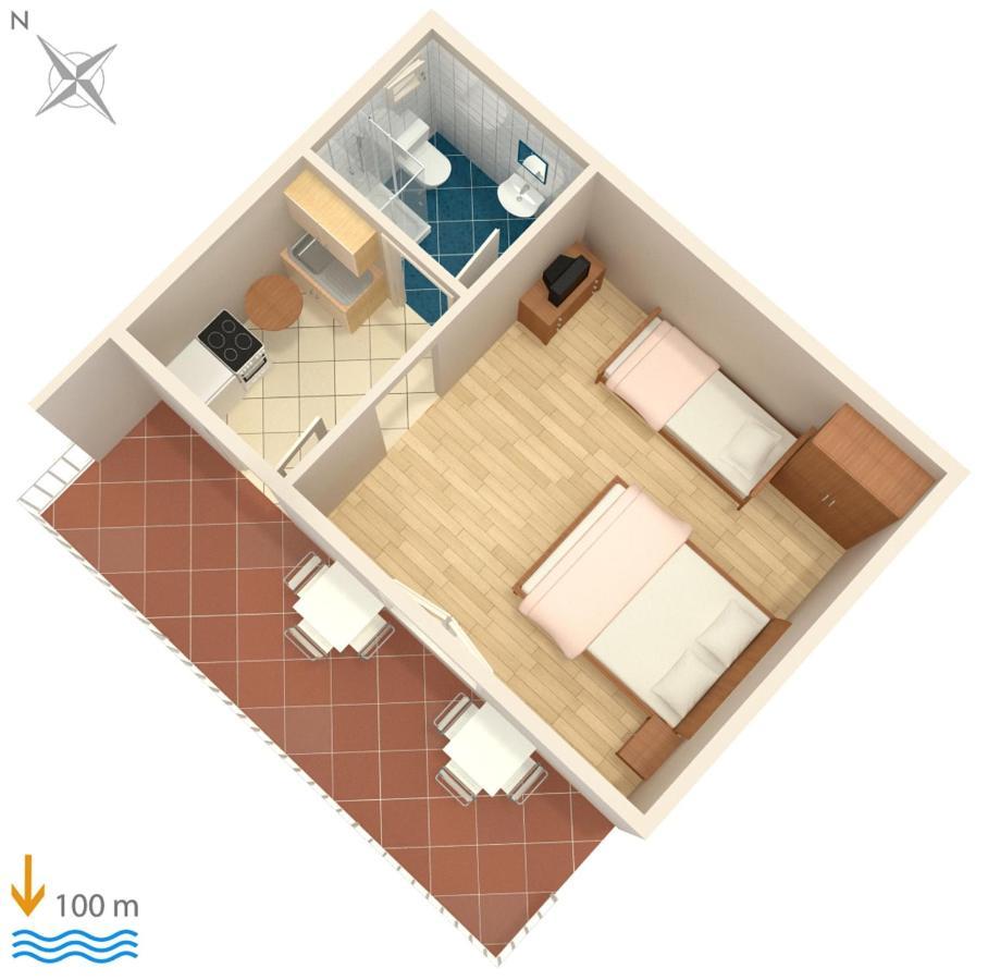 Apartments By The Sea Podaca, Makarska - 6874 Bagian luar foto