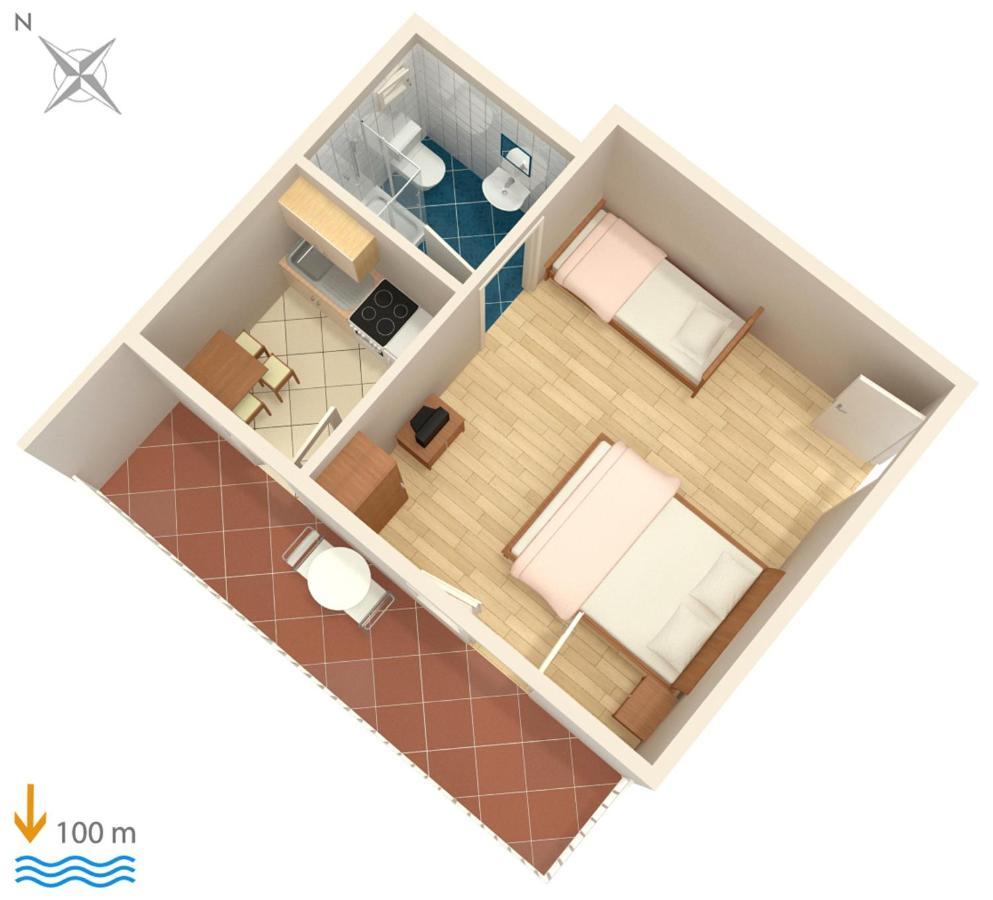 Apartments By The Sea Podaca, Makarska - 6874 Bagian luar foto